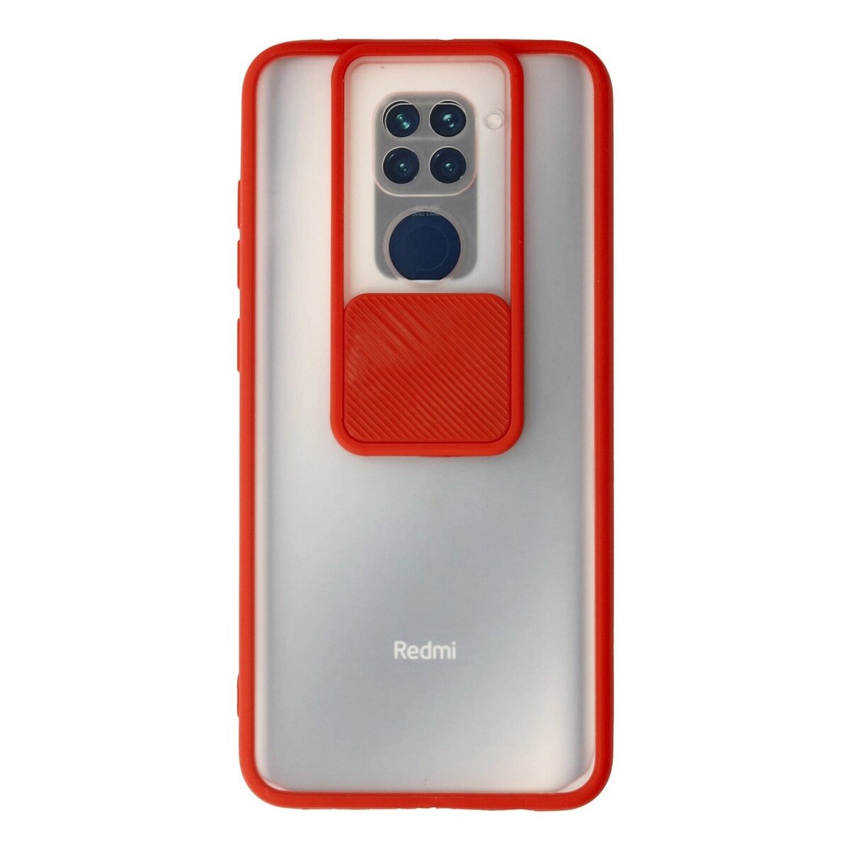 Xiaomi Redmi Note 9 Kılıf Palm Buzlu Kamera Sürgülü Silikon - Kırmızı Xiaomi Redmi Note 9 Kılıf Palm Buzlu Kamera Sürgülü Silikon - Kırmızı