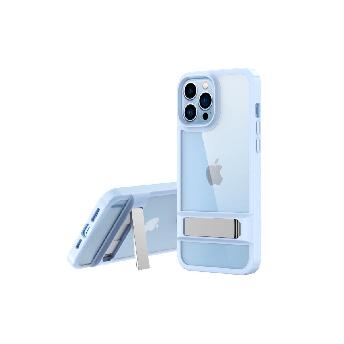 Apple İphone 13 Pro Kılıf Rolet Stand Kapak - Sierra Blue Apple İphone 13 Pro Kılıf Rolet Stand Kapak - Sierra Blue