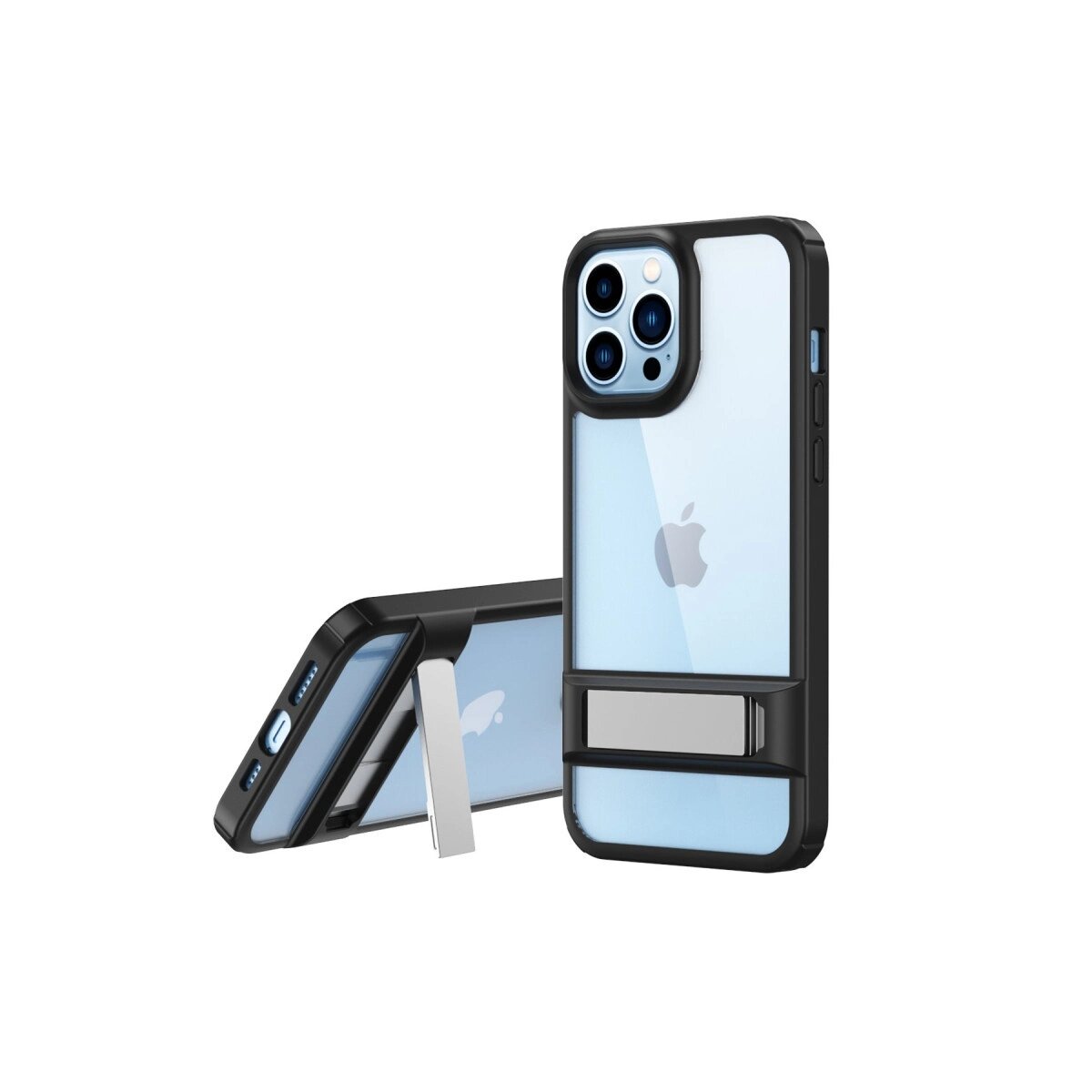 Apple İphone 13 Pro Max Kılıf Rolet Stand Kapak - Siyah Apple İphone 13 Pro Max Kılıf Rolet Stand Kapak - Siyah
