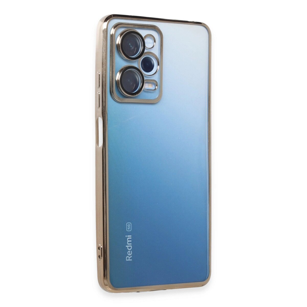 Xiaomi Redmi Note 12 Pro 5g Kılıf Razer Lensli Silikon - Gold Xiaomi Redmi Note 12 Pro 5g Kılıf Razer Lensli Silikon - Gold