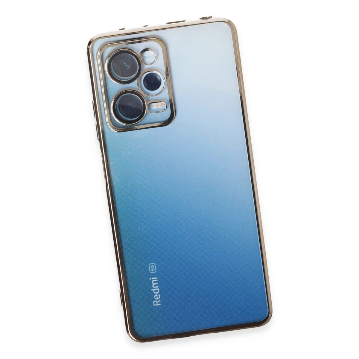 Xiaomi Redmi Note 12 Pro 5g Kılıf Razer Lensli Silikon - Gold Xiaomi Redmi Note 12 Pro 5g Kılıf Razer Lensli Silikon - Gold