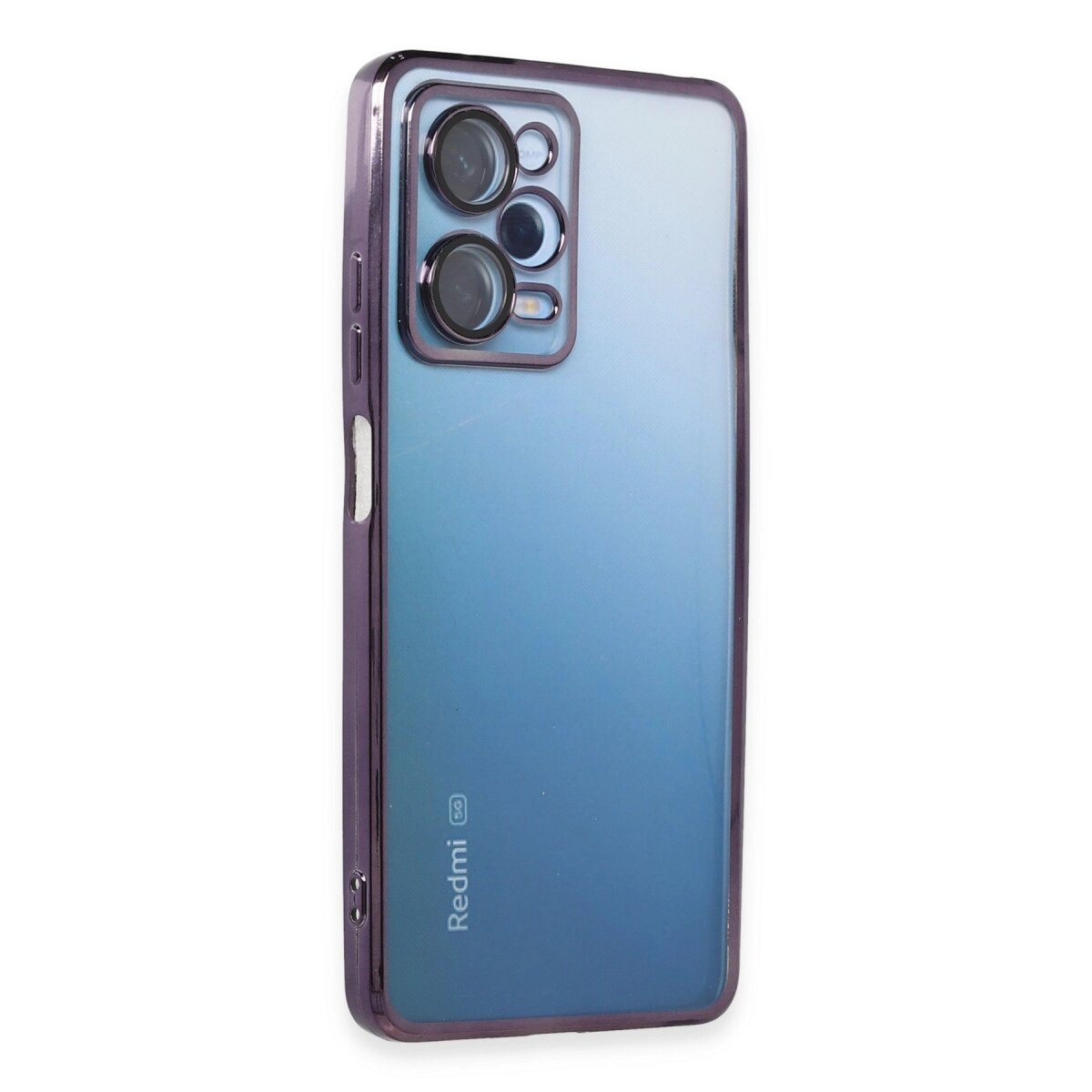 Xiaomi Redmi Note 12 Pro 5g Kılıf Razer Lensli Silikon - Mor Xiaomi Redmi Note 12 Pro 5g Kılıf Razer Lensli Silikon - Mor