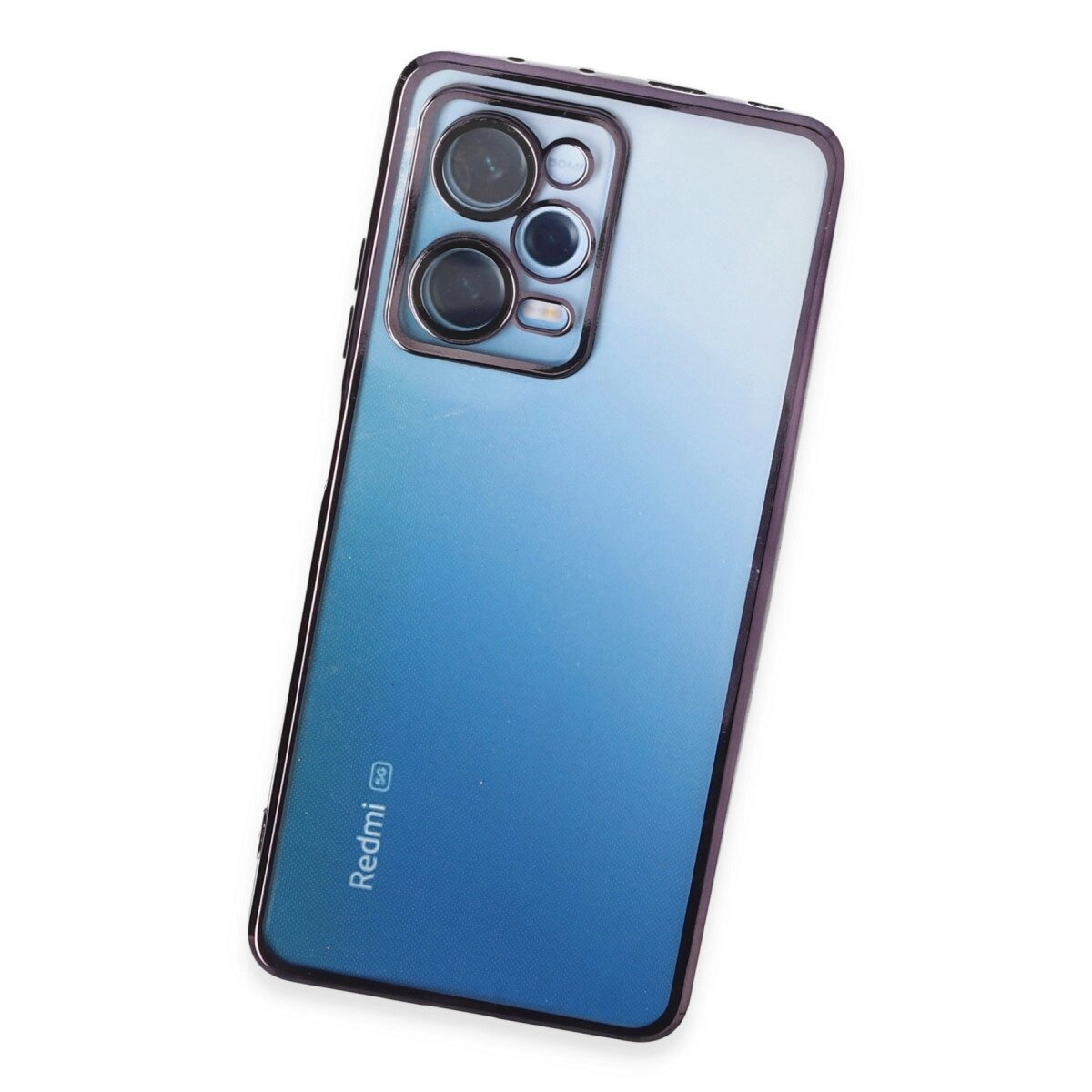 Xiaomi Redmi Note 12 Pro 5g Kılıf Razer Lensli Silikon - Mor Xiaomi Redmi Note 12 Pro 5g Kılıf Razer Lensli Silikon - Mor