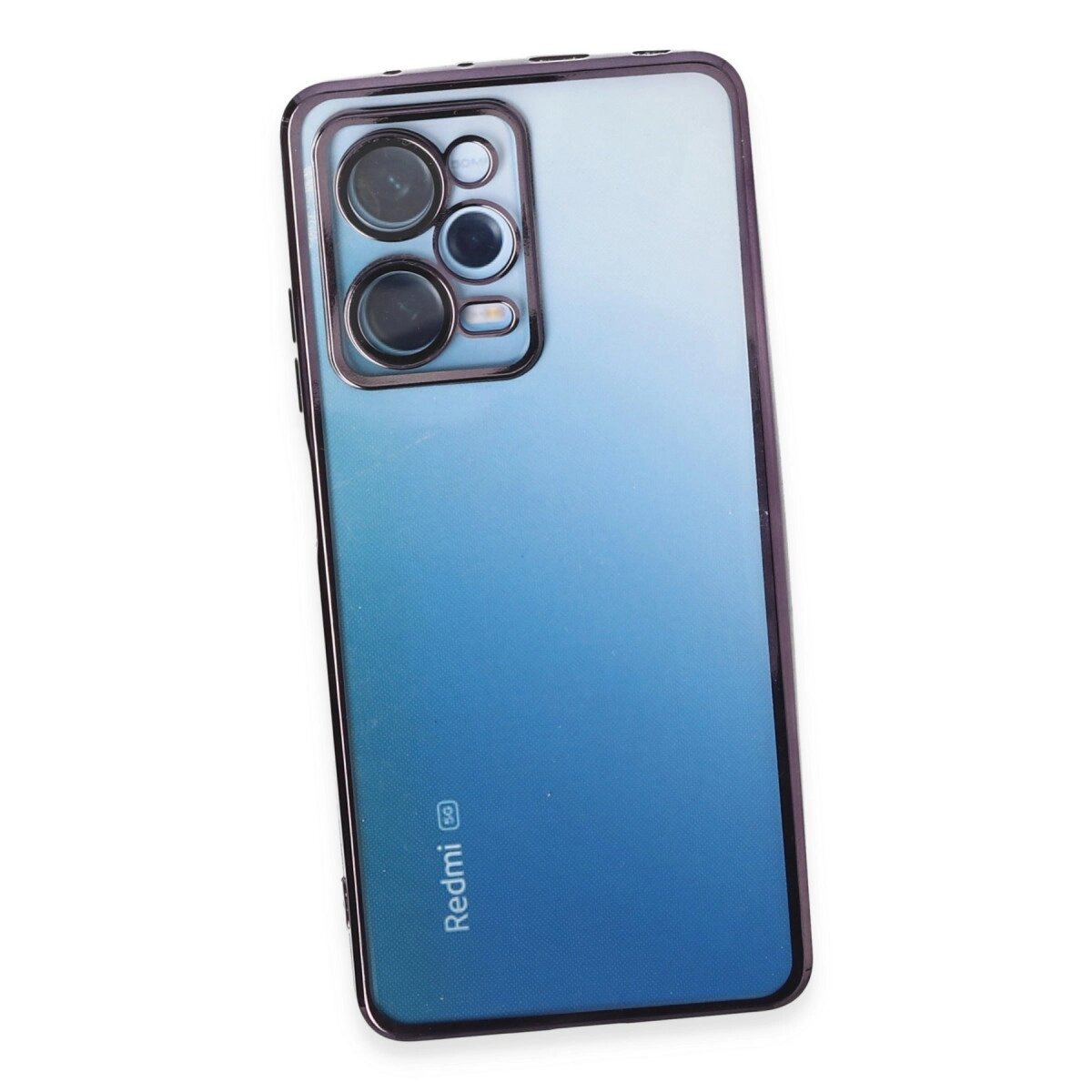 Xiaomi Redmi Note 12 Pro 5g Kılıf Razer Lensli Silikon - Mor Xiaomi Redmi Note 12 Pro 5g Kılıf Razer Lensli Silikon - Mor