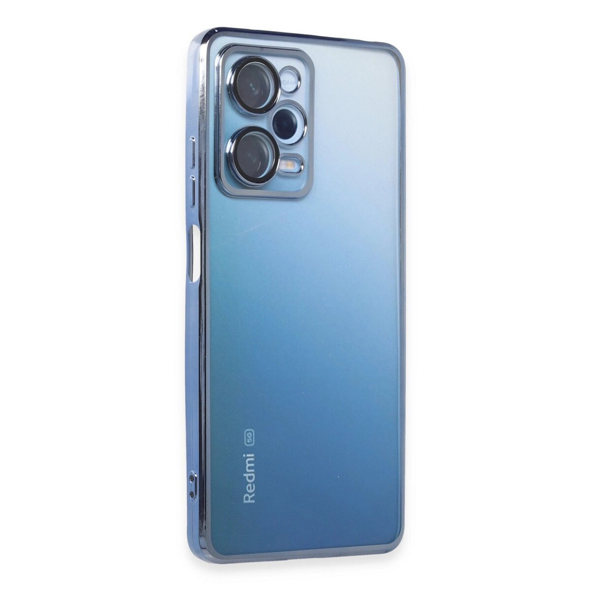 Xiaomi Redmi Note 12 Pro 5g Kılıf Razer Lensli Silikon - Açık Mavi Xiaomi Redmi Note 12 Pro 5g Kılıf Razer Lensli Silikon - Açık Mavi