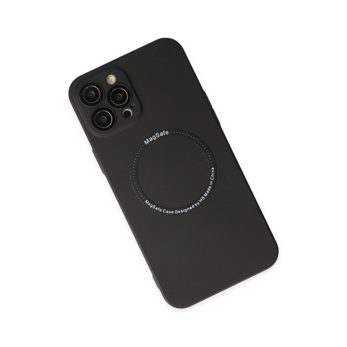 Apple İphone 12 Pro Kılıf Jack Magneticsafe Lens Silikon - Siyah