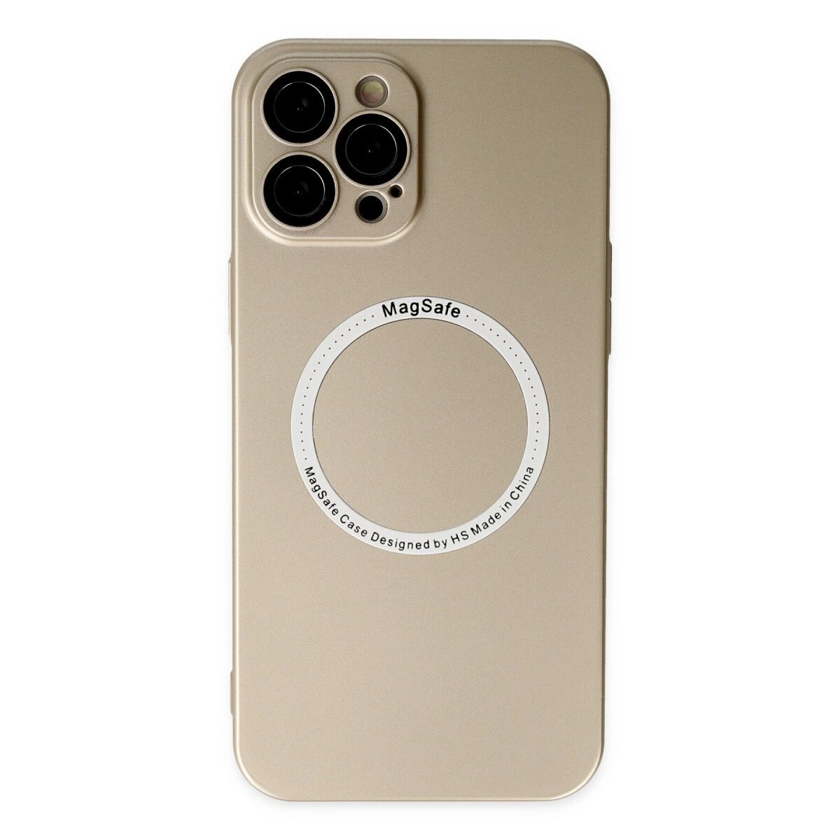 Apple İphone 12 Pro Kılıf Jack Magneticsafe Lens Silikon - Gold Apple İphone 12 Pro Kılıf Jack Magneticsafe Lens Silikon - Gold