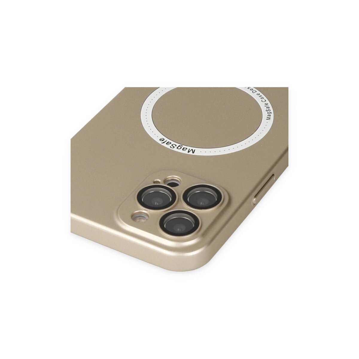 Apple İphone 12 Pro Kılıf Jack Magneticsafe Lens Silikon - Gold Apple İphone 12 Pro Kılıf Jack Magneticsafe Lens Silikon - Gold