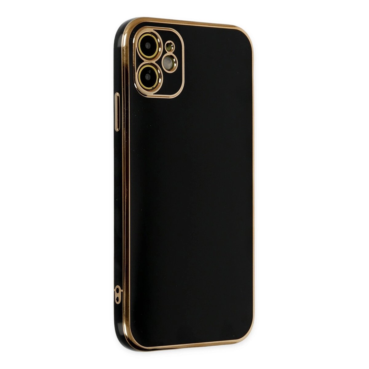 Apple İphone 12 Kılıf Volet Silikon - Siyah Apple İphone 12 Kılıf Volet Silikon - Siyah