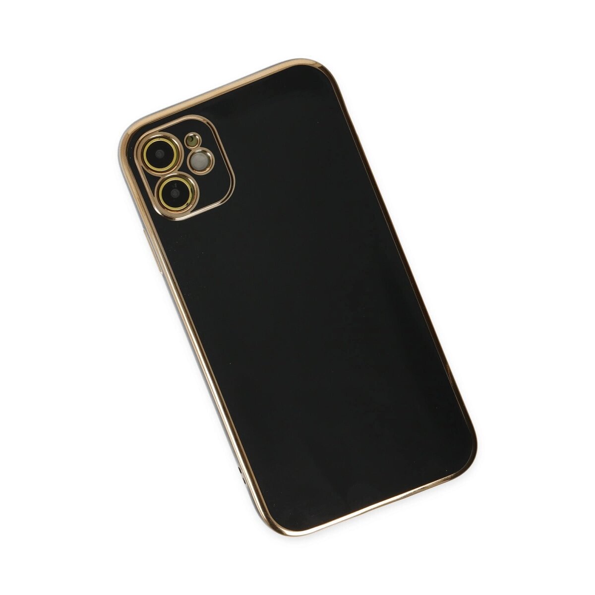 Apple İphone 12 Kılıf Volet Silikon - Siyah Apple İphone 12 Kılıf Volet Silikon - Siyah