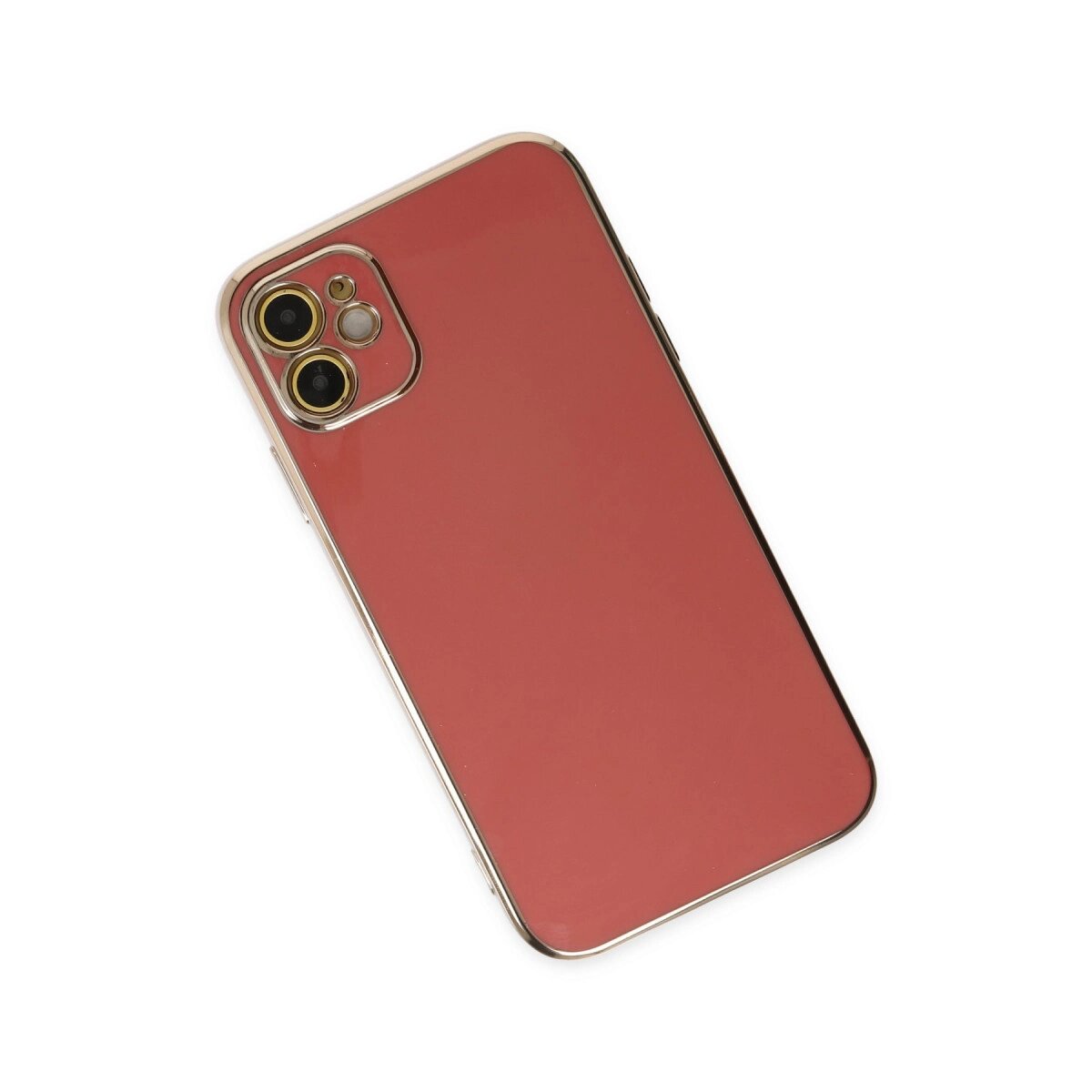 Apple İphone 12 Kılıf Volet Silikon - Kırmızı Apple İphone 12 Kılıf Volet Silikon - Kırmızı