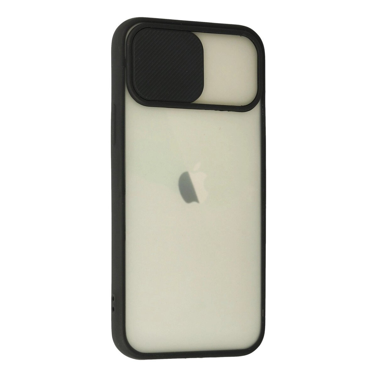 Apple İphone 12 Kılıf Palm Buzlu Kamera Sürgülü Silikon - Siyah Apple İphone 12 Kılıf Palm Buzlu Kamera Sürgülü Silikon - Siyah