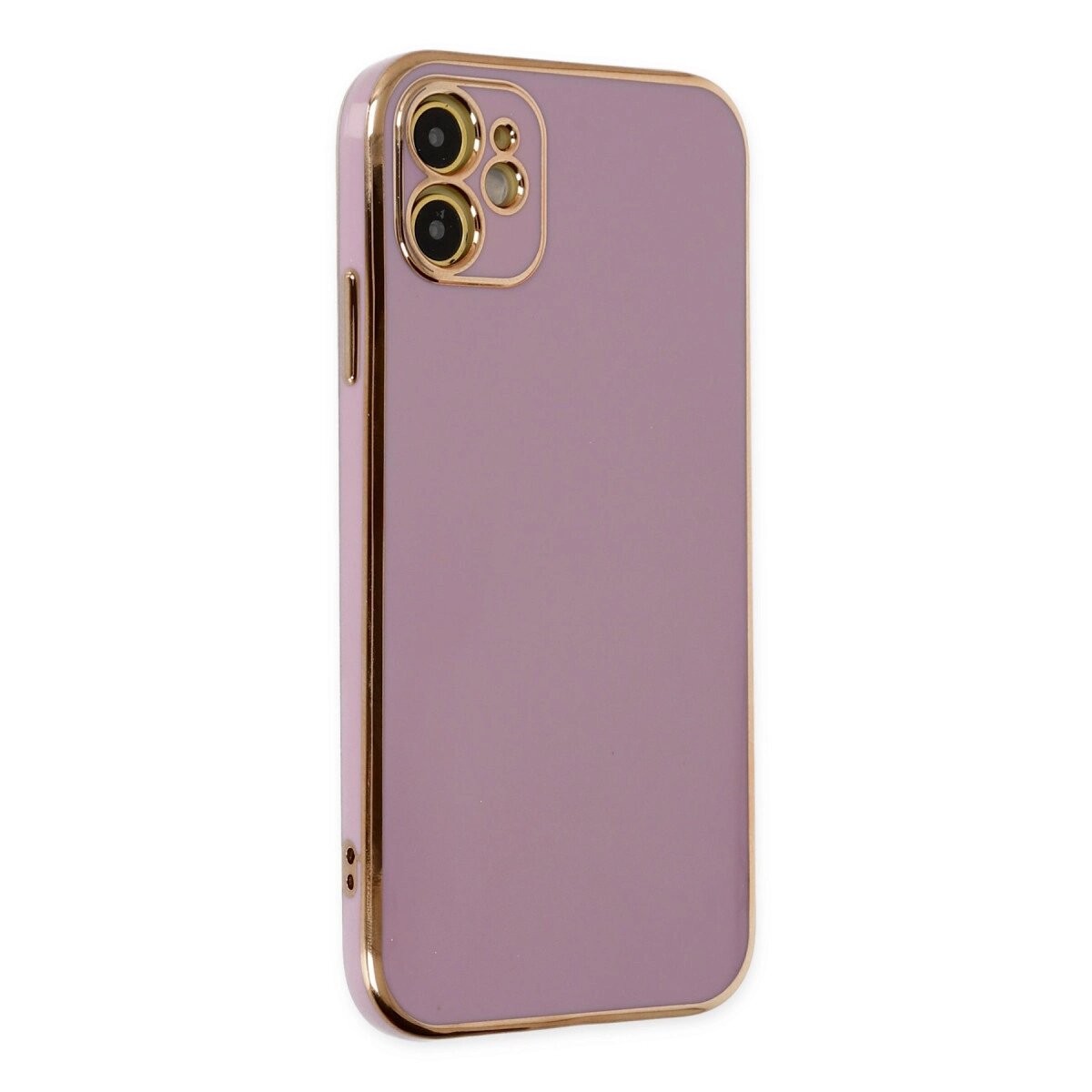 Apple İphone 12 Kılıf Volet Silikon - Mor