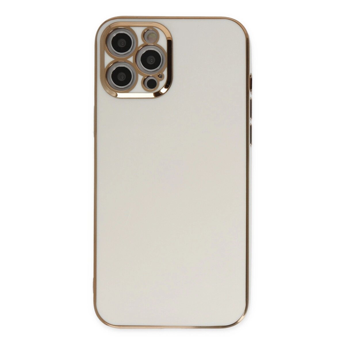 Apple İphone 12 Pro Kılıf Volet Silikon - Beyaz Apple İphone 12 Pro Kılıf Volet Silikon - Beyaz