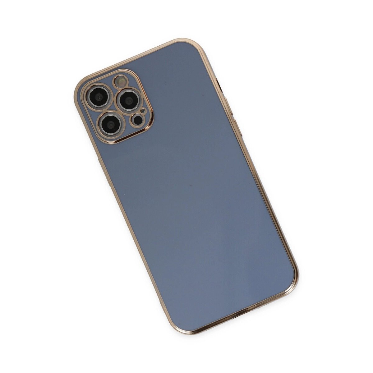 Apple İphone 12 Pro Kılıf Volet Silikon - Mavi Apple İphone 12 Pro Kılıf Volet Silikon - Mavi