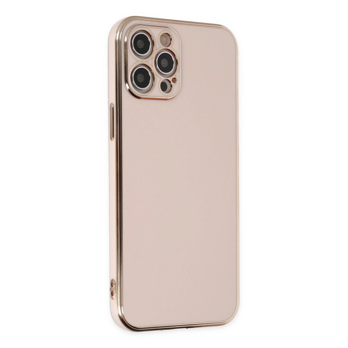 Apple İphone 12 Pro Kılıf Volet Silikon - Pembe Apple İphone 12 Pro Kılıf Volet Silikon - Pembe