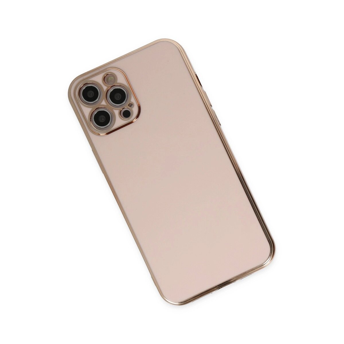 Apple İphone 12 Pro Kılıf Volet Silikon - Pembe Apple İphone 12 Pro Kılıf Volet Silikon - Pembe