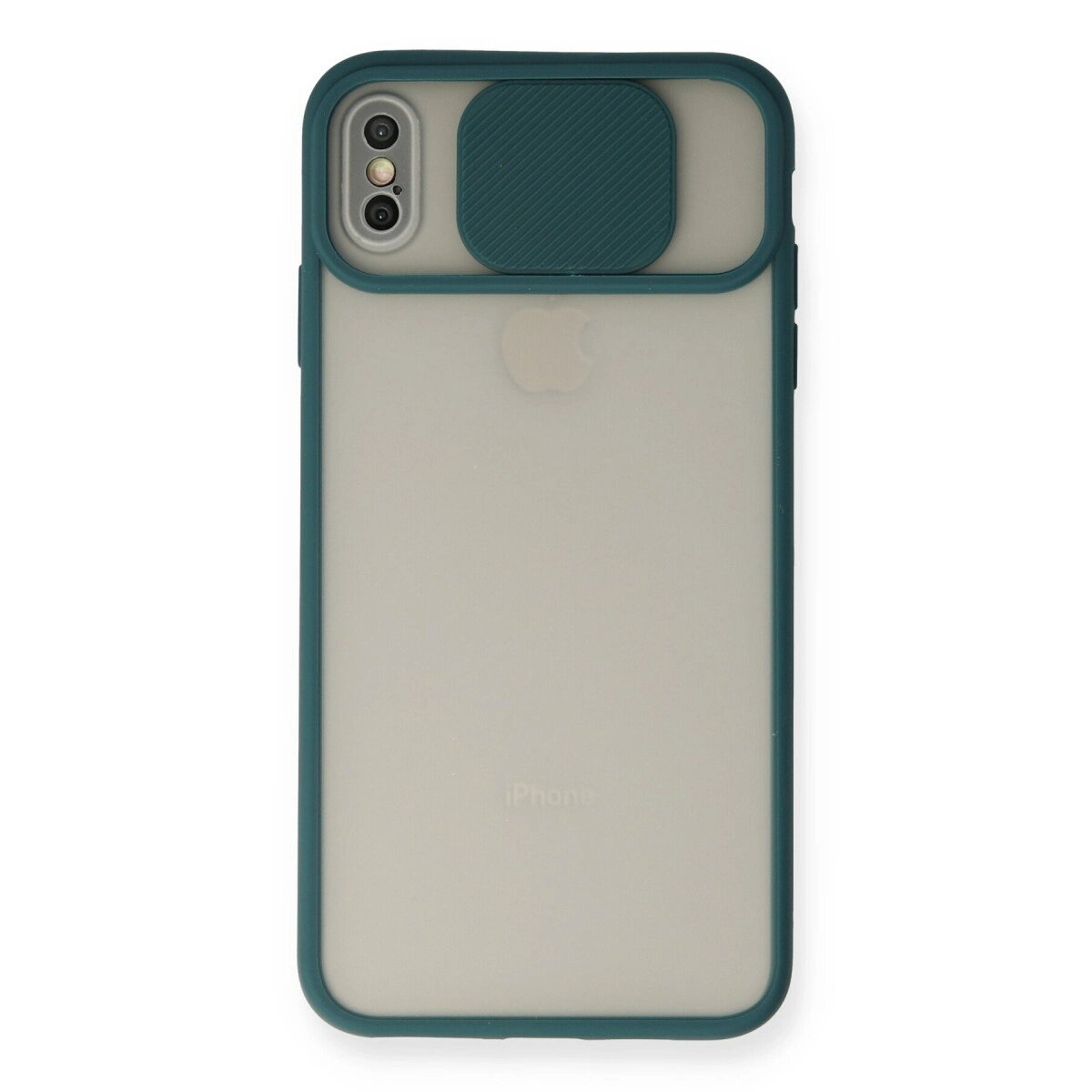 Apple İphone Xs Max Kılıf Palm Buzlu Kamera Sürgülü Silikon - Yeşil Apple İphone Xs Max Kılıf Palm Buzlu Kamera Sürgülü Silikon - Yeşil