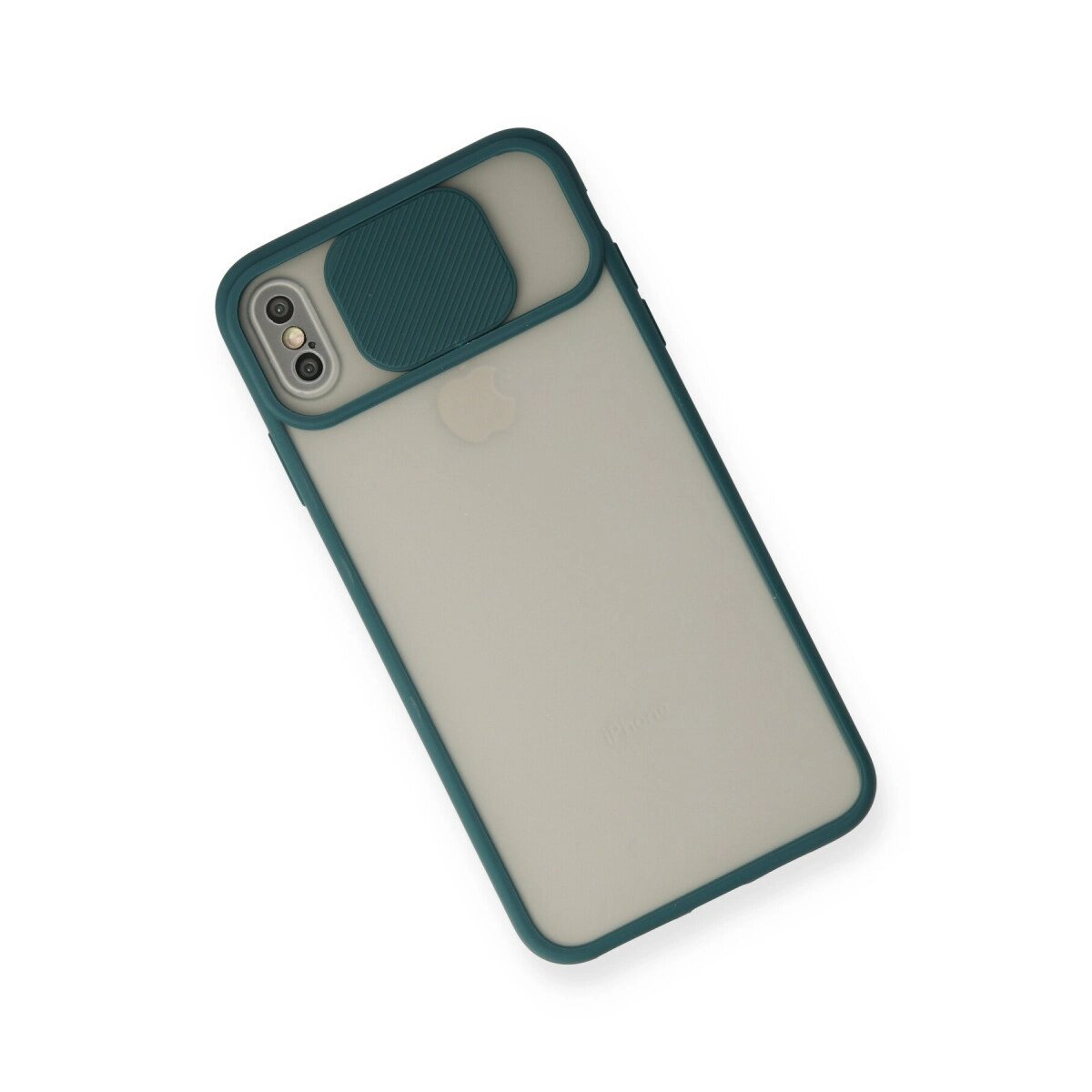 Apple İphone Xs Max Kılıf Palm Buzlu Kamera Sürgülü Silikon - Yeşil Apple İphone Xs Max Kılıf Palm Buzlu Kamera Sürgülü Silikon - Yeşil