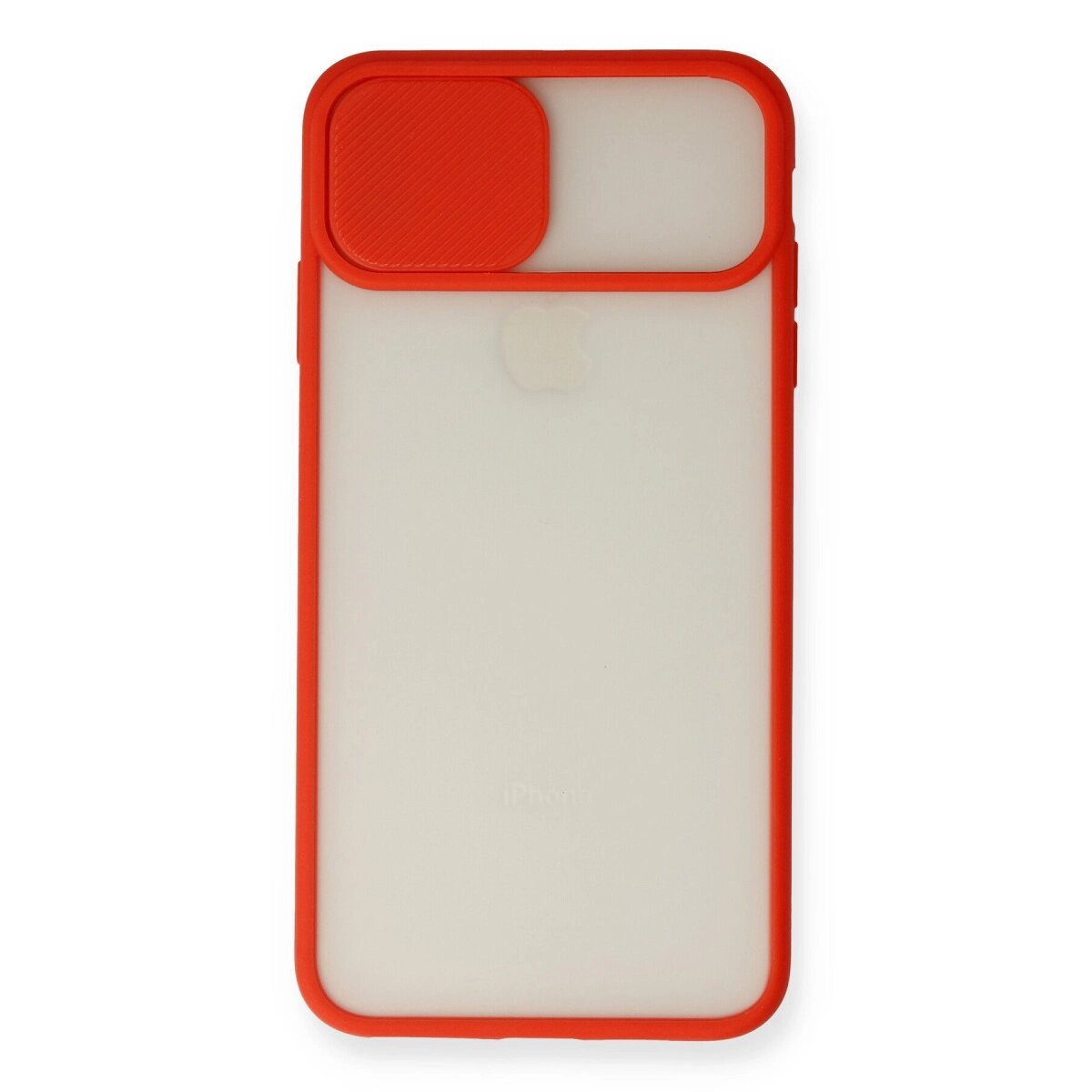 Apple İphone Xs Max Kılıf Palm Buzlu Kamera Sürgülü Silikon - Kırmızı Apple İphone Xs Max Kılıf Palm Buzlu Kamera Sürgülü Silikon - Kırmızı