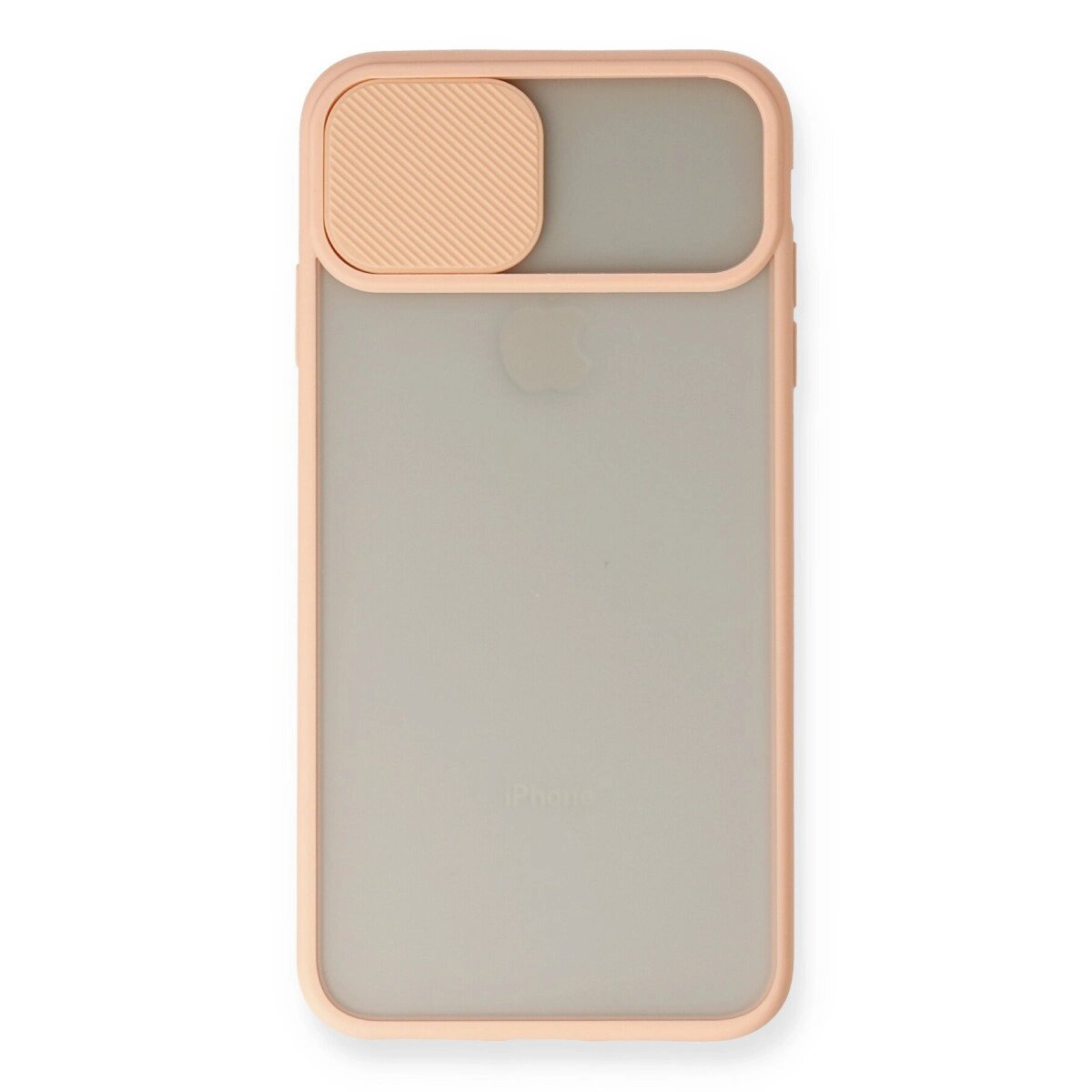 Apple İphone Xs Max Kılıf Palm Buzlu Kamera Sürgülü Silikon - Pembe