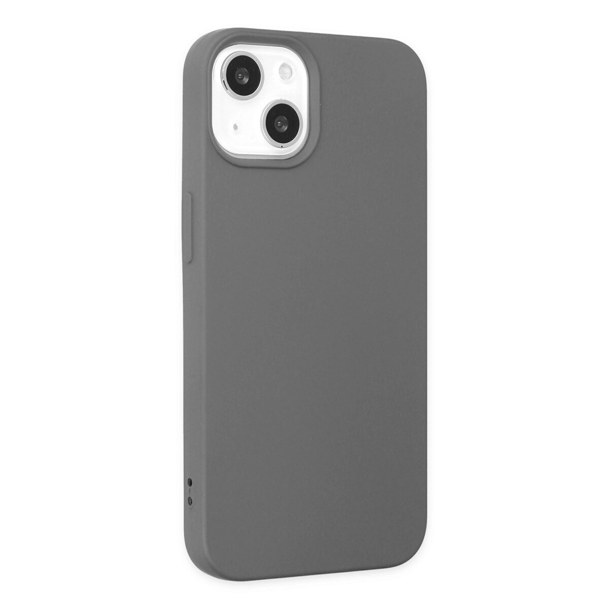 Apple İphone 14 Plus Kılıf Nano İçi Kadife Silikon - Gri Apple İphone 14 Plus Kılıf Nano İçi Kadife Silikon - Gri