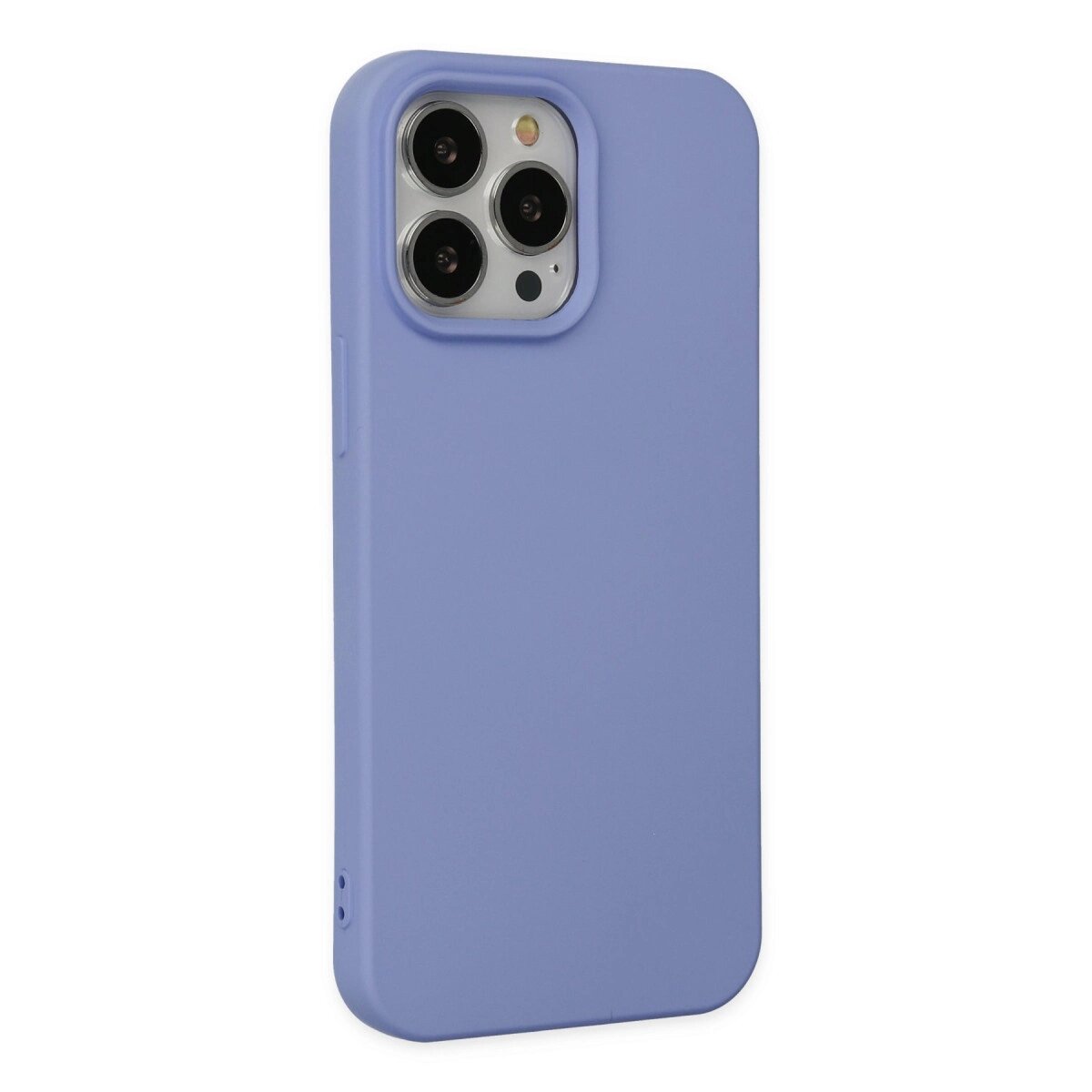 Apple İphone 14 Pro Kılıf Nano İçi Kadife Silikon - Lila Apple İphone 14 Pro Kılıf Nano İçi Kadife Silikon - Lila
