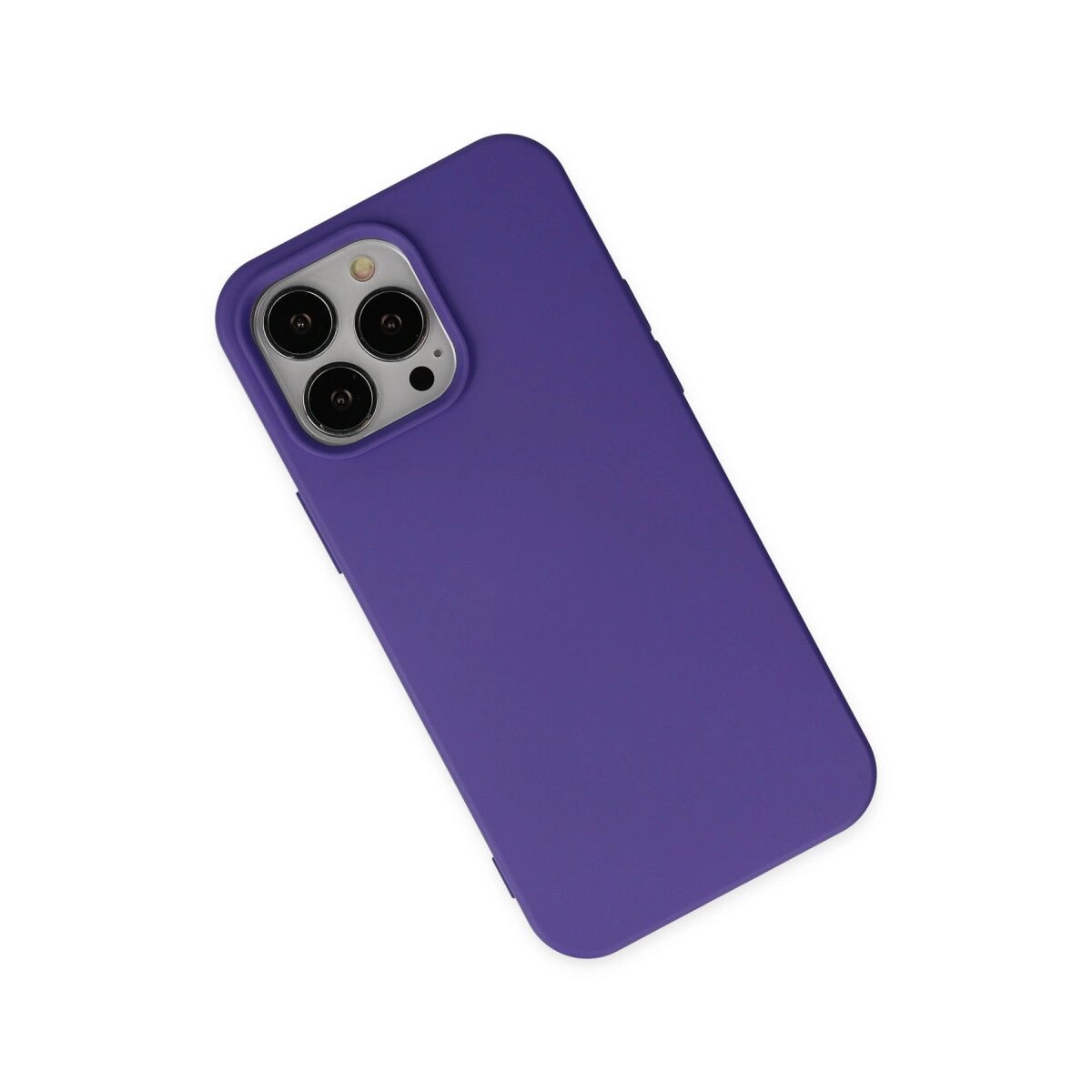 Apple İphone 14 Pro Max Kılıf Nano İçi Kadife Silikon - Mor Apple İphone 14 Pro Max Kılıf Nano İçi Kadife Silikon - Mor