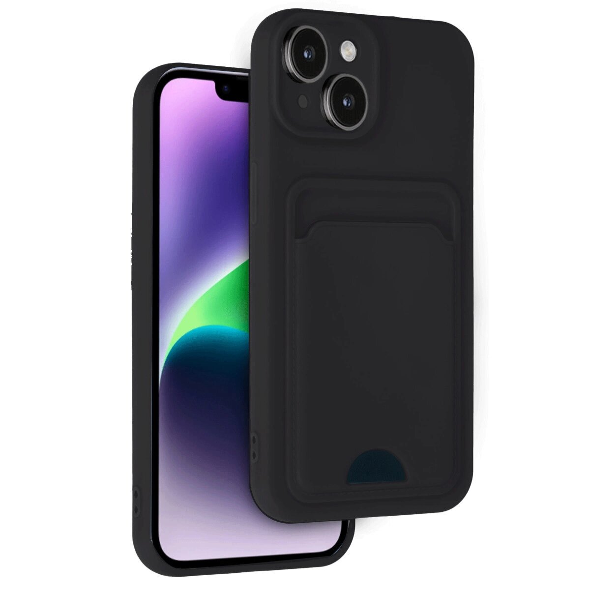 Apple İphone 14 Kılıf Kelvin Kartvizitli Silikon - Siyah Apple İphone 14 Kılıf Kelvin Kartvizitli Silikon - Siyah