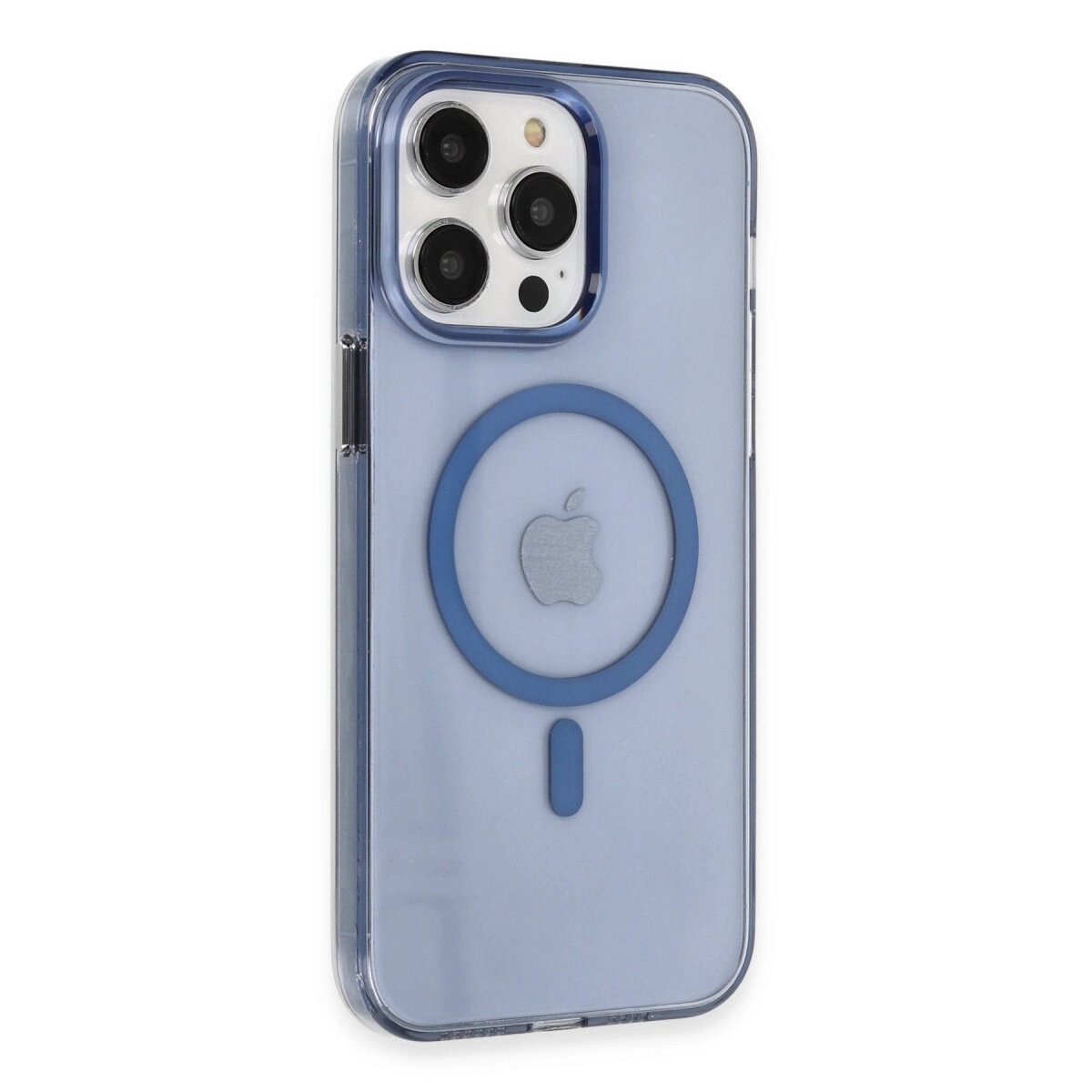 Apple İphone 14 Pro Max Kılıf Tron Şeffaf Magsafe Kapak - Mavi Apple İphone 14 Pro Max Kılıf Tron Şeffaf Magsafe Kapak - Mavi