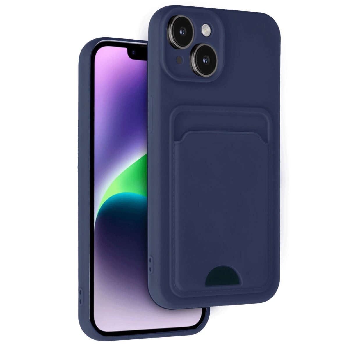 Apple İphone 14 Kılıf Kelvin Kartvizitli Silikon - Lacivert Apple İphone 14 Kılıf Kelvin Kartvizitli Silikon - Lacivert