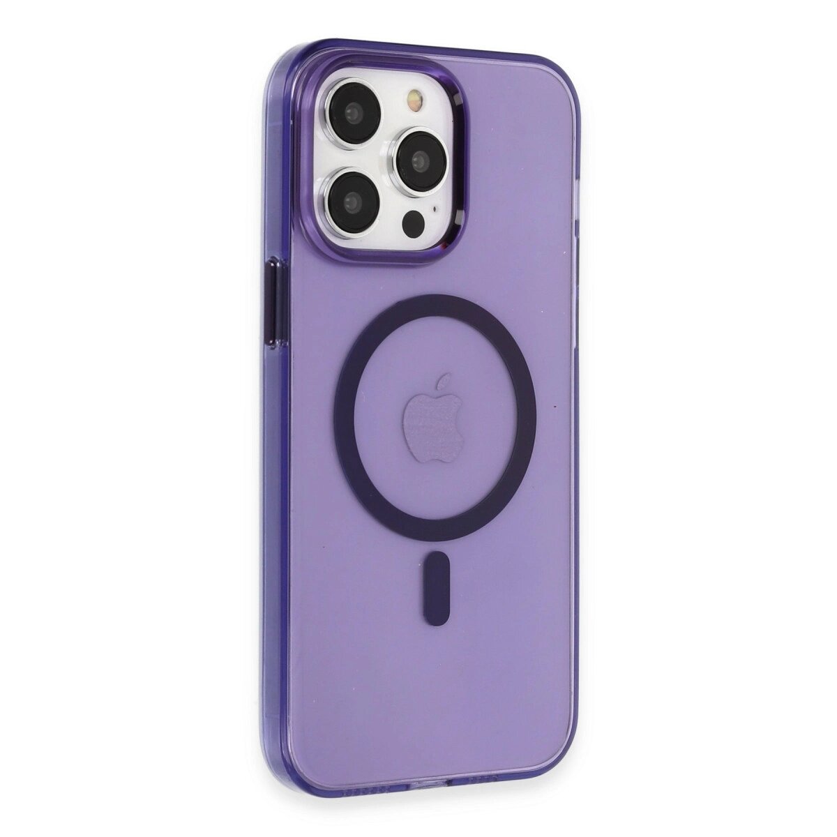 Apple İphone 14 Pro Max Kılıf Tron Şeffaf Magsafe Kapak - Derin Mor Apple İphone 14 Pro Max Kılıf Tron Şeffaf Magsafe Kapak - Derin Mor
