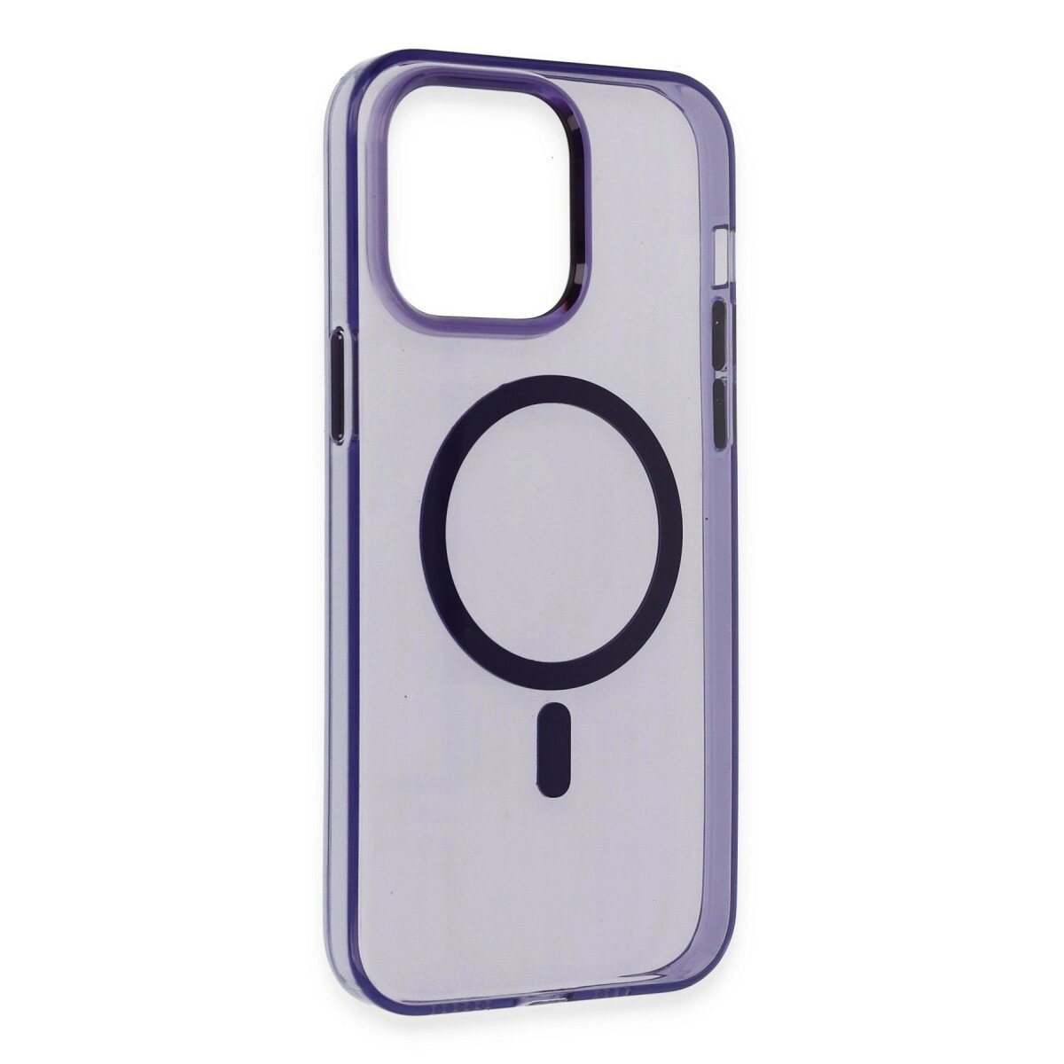 Apple İphone 14 Pro Max Kılıf Tron Şeffaf Magsafe Kapak - Derin Mor Apple İphone 14 Pro Max Kılıf Tron Şeffaf Magsafe Kapak - Derin Mor