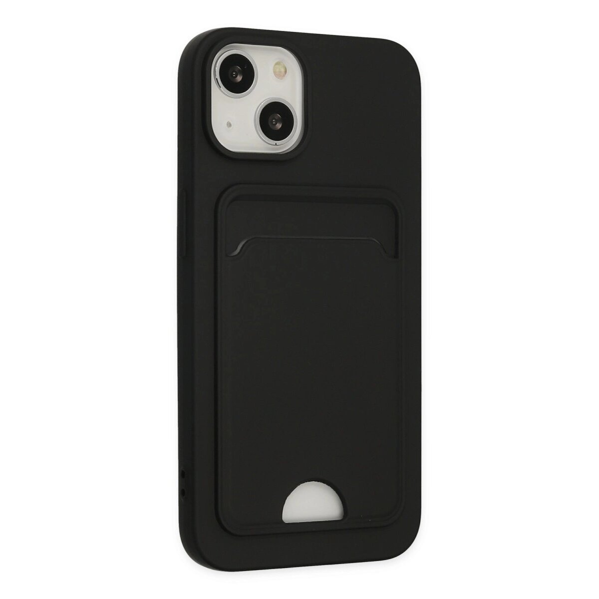 Apple İphone 14 Plus Kılıf Kelvin Kartvizitli Silikon - Siyah Apple İphone 14 Plus Kılıf Kelvin Kartvizitli Silikon - Siyah