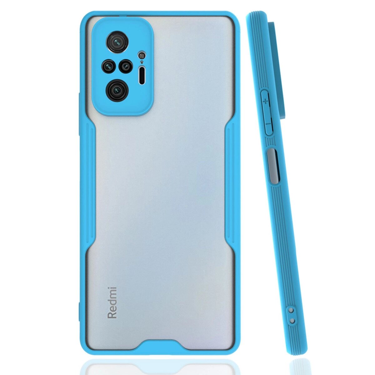 Xiaomi Redmi Note 10 Pro Kılıf Platin Silikon - Mavi Xiaomi Redmi Note 10 Pro Kılıf Platin Silikon - Mavi