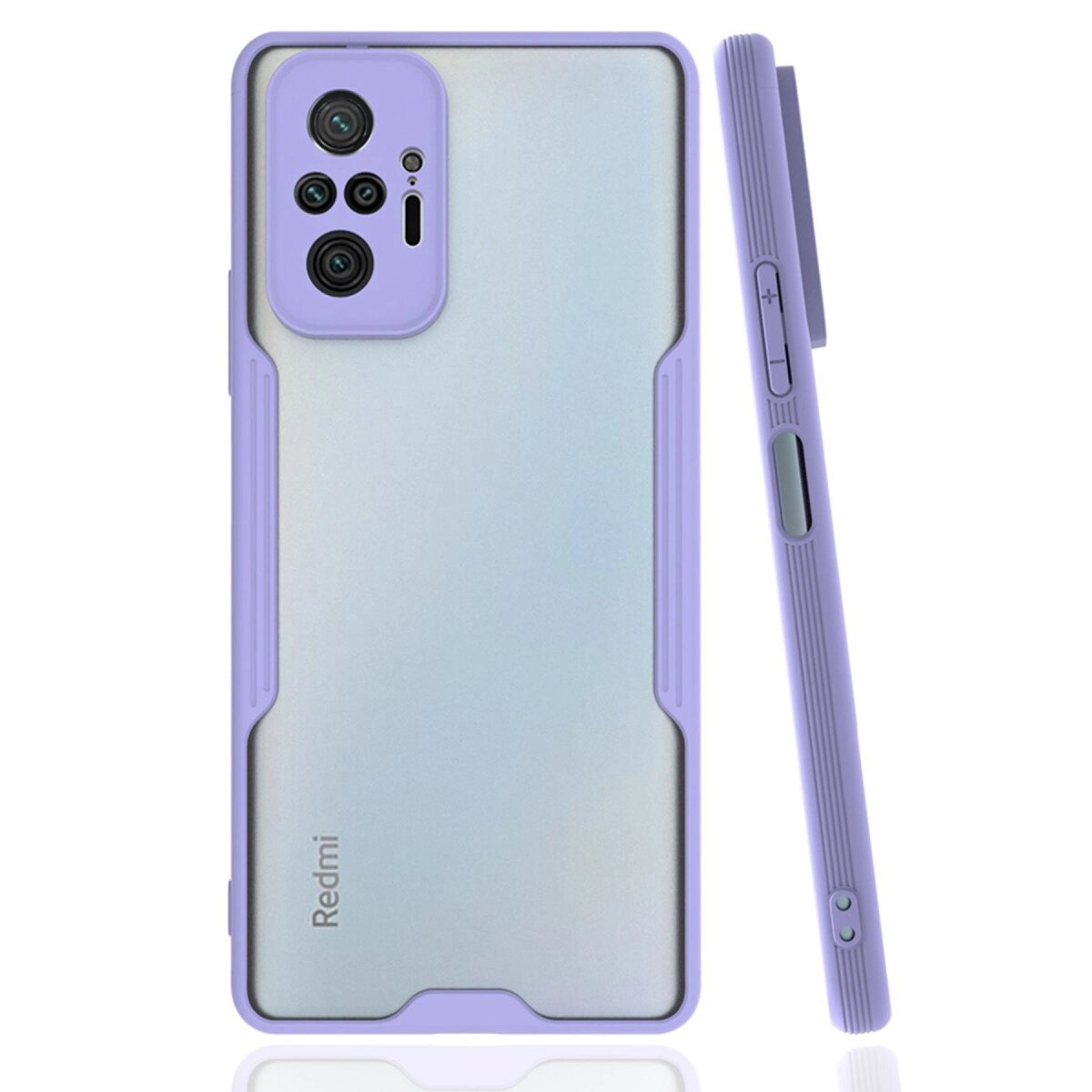 Xiaomi Redmi Note 10 Pro Kılıf Platin Silikon - Lila Xiaomi Redmi Note 10 Pro Kılıf Platin Silikon - Lila