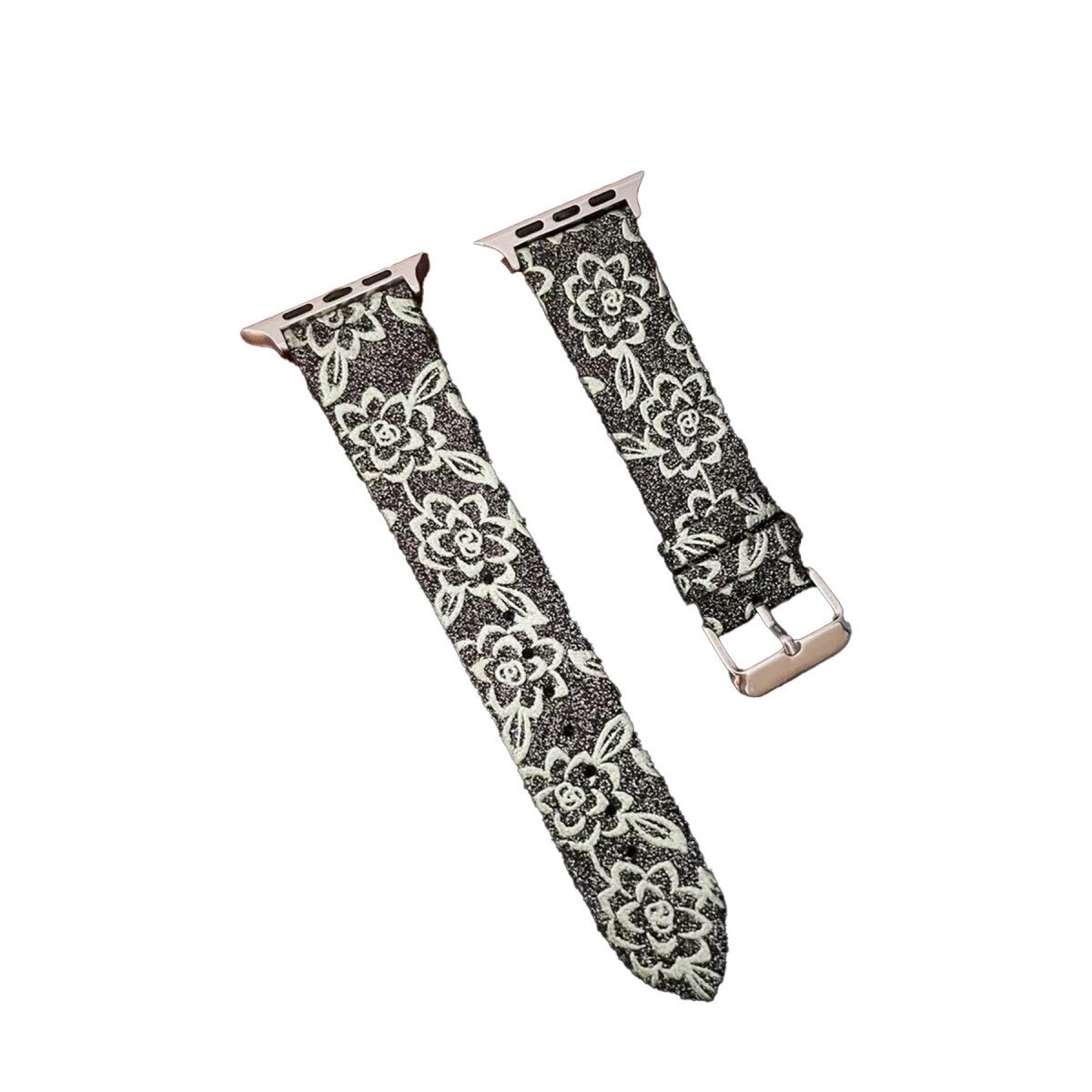 Apple Watch 38mm Creeper Desenli Kordon (saat Değildir) - Siyah