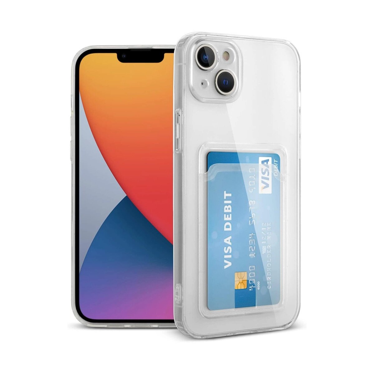 Apple İphone 14 Plus Kılıf Kart Şeffaf Silikon - Şeffaf Apple İphone 14 Plus Kılıf Kart Şeffaf Silikon - Şeffaf