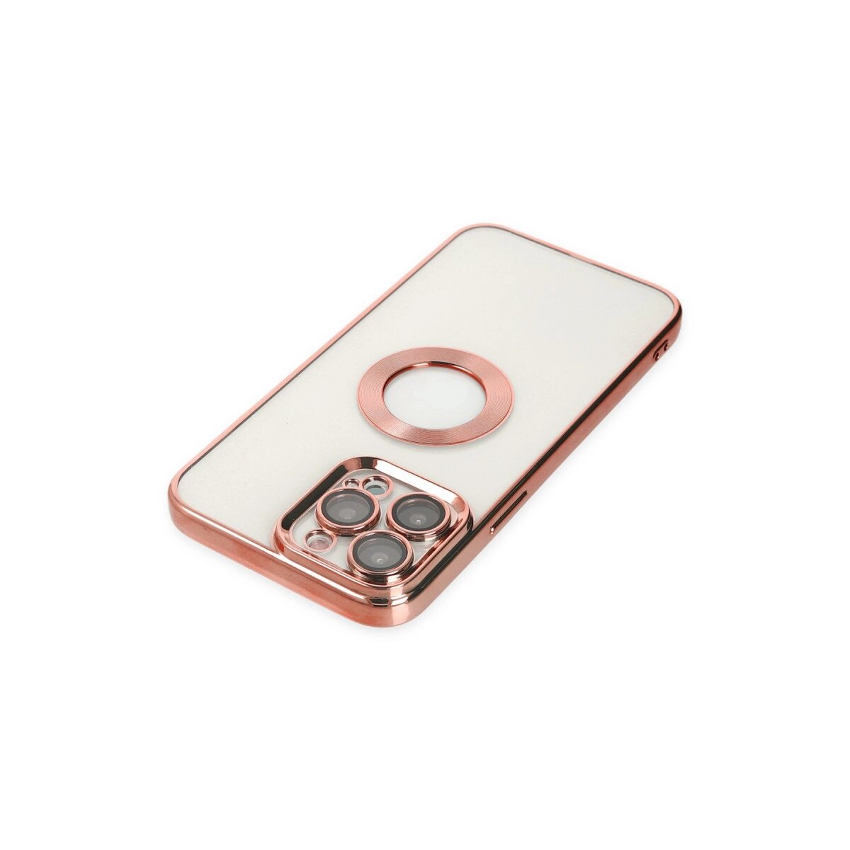 Apple İphone 14 Pro Max Kılıf Slot Silikon - Rose Gold