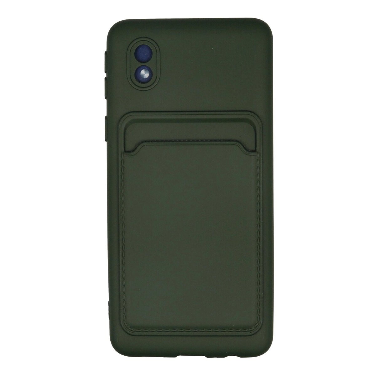 Galaxy A01 Core Kılıf Kelvin Kartvizitli  - Koyu Yeşil