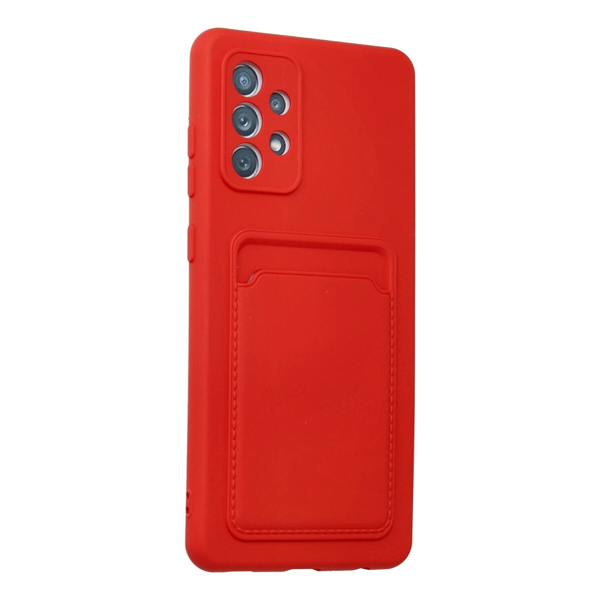Samsung Galaxy A32 Kılıf Kelvin Kartvizitli Silikon - Kırmızı Samsung Galaxy A32 Kılıf Kelvin Kartvizitli Silikon - Kırmızı