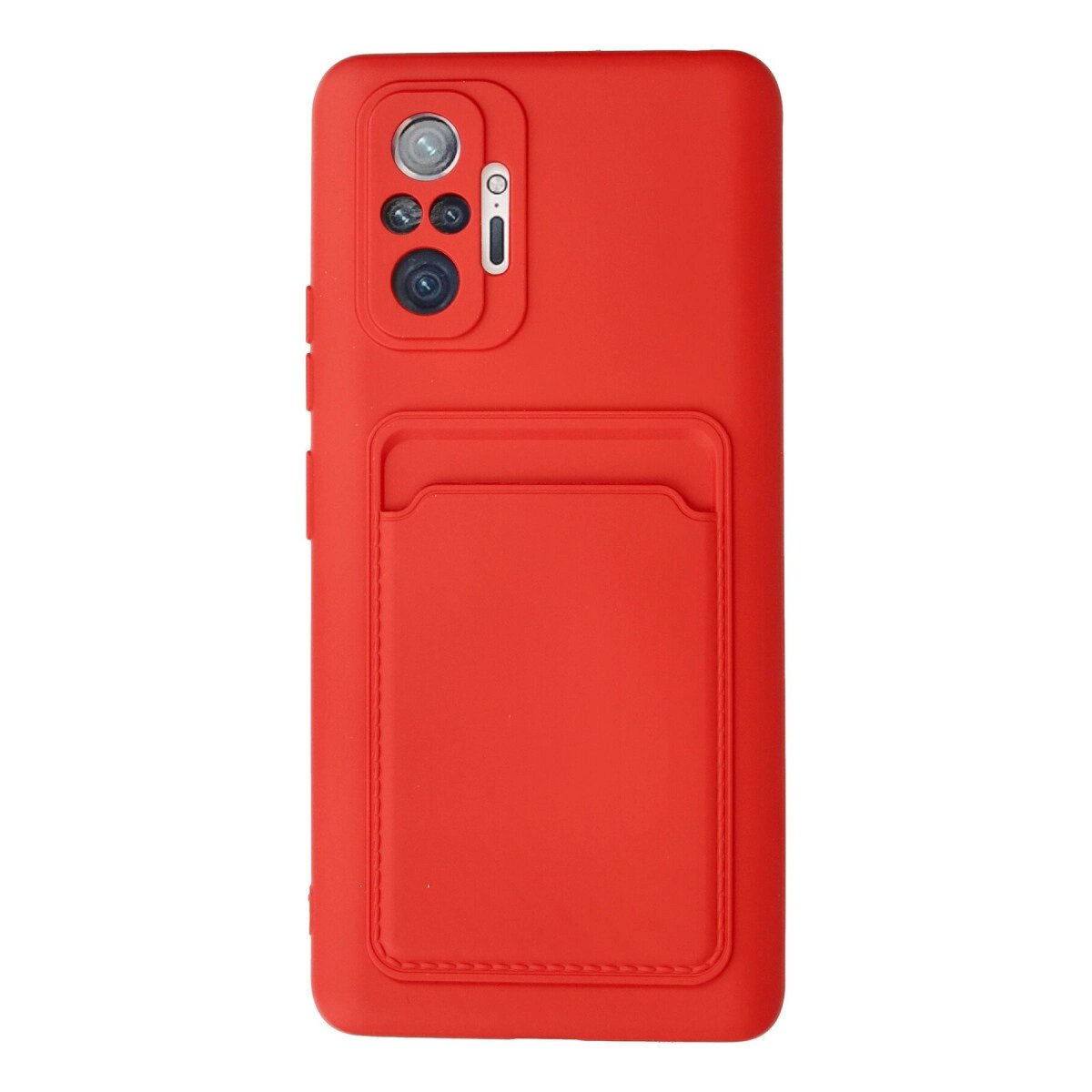 Xiaomi Redmi Note 10 Pro Kılıf Kelvin Kartvizitli Silikon - Kırmızı Xiaomi Redmi Note 10 Pro Kılıf Kelvin Kartvizitli Silikon - Kırmızı