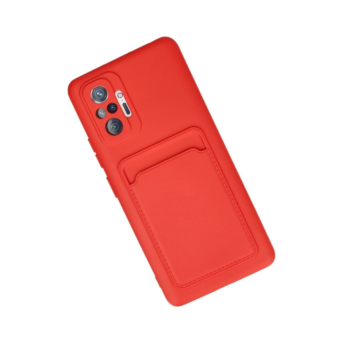 Xiaomi Redmi Note 10 Pro Kılıf Kelvin Kartvizitli Silikon - Kırmızı Xiaomi Redmi Note 10 Pro Kılıf Kelvin Kartvizitli Silikon - Kırmızı