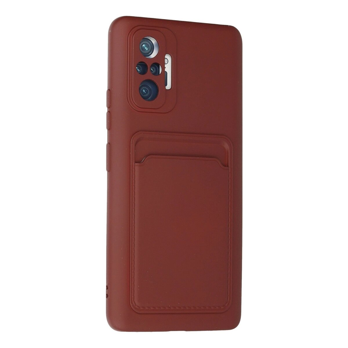 Xiaomi Redmi Note 10 Pro Kılıf Kelvin Kartvizitli Silikon - Bordo Xiaomi Redmi Note 10 Pro Kılıf Kelvin Kartvizitli Silikon - Bordo