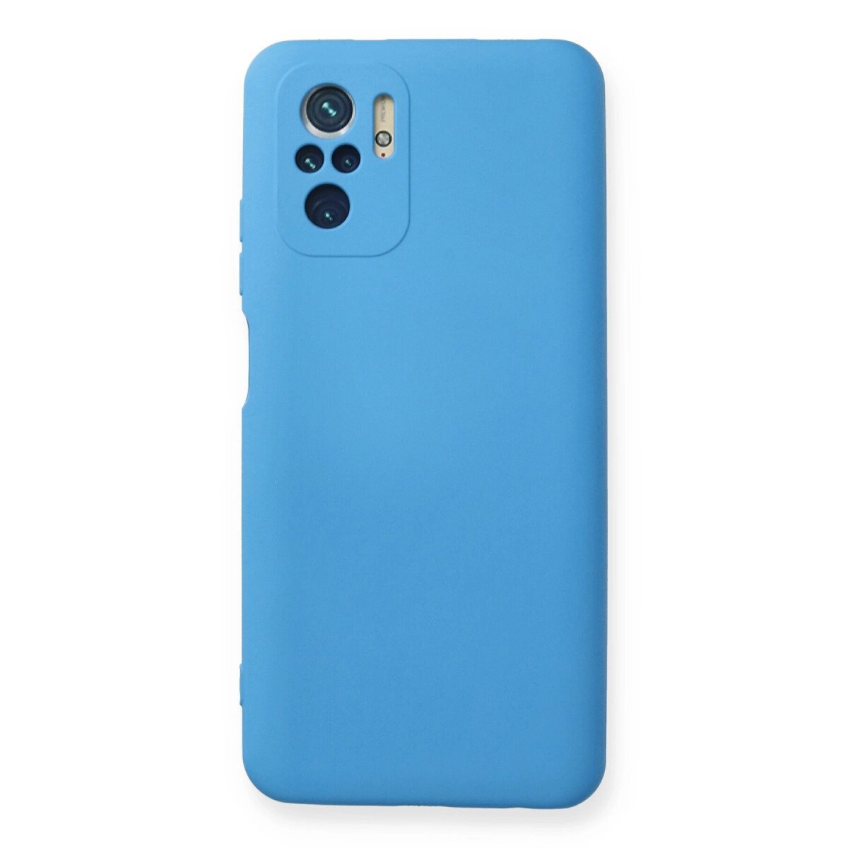 Xiaomi Redmi Note 10 Kılıf Nano İçi Kadife Silikon - Mavi Xiaomi Redmi Note 10 Kılıf Nano İçi Kadife Silikon - Mavi