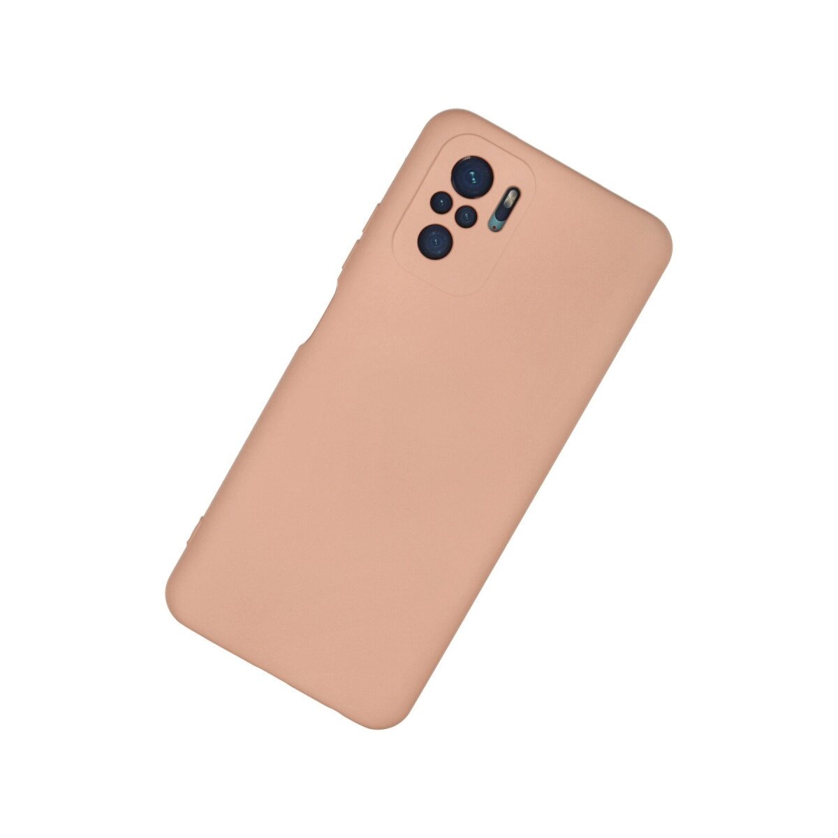 Xiaomi Redmi Note 10 Kılıf Nano İçi Kadife Silikon - Pudra Xiaomi Redmi Note 10 Kılıf Nano İçi Kadife Silikon - Pudra
