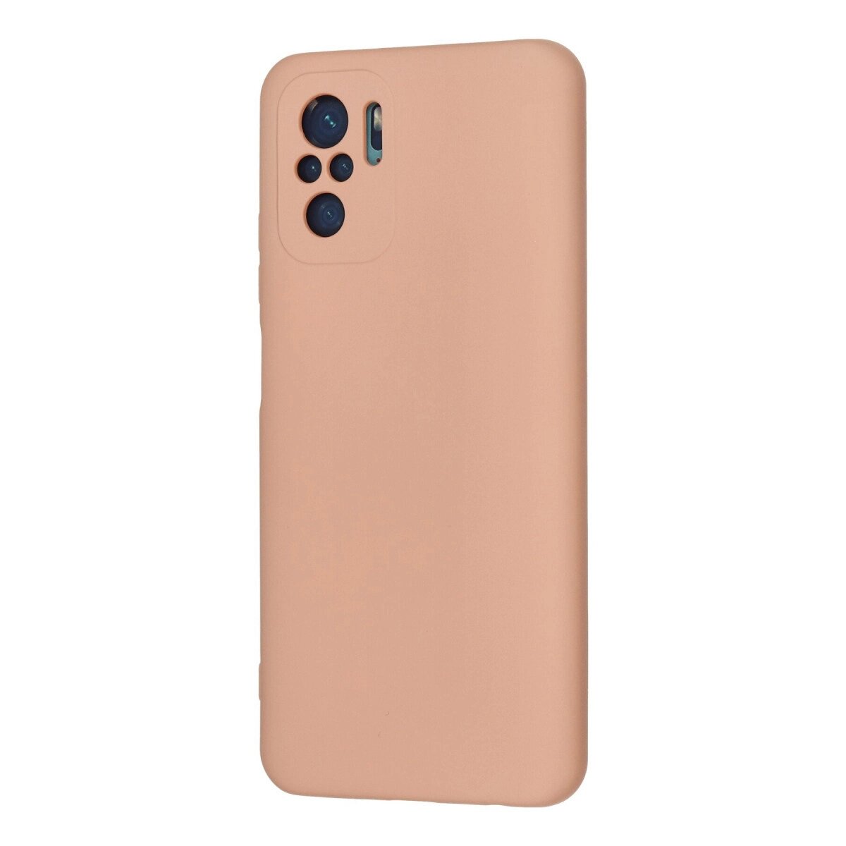 Xiaomi Redmi Note 10 Kılıf Nano İçi Kadife Silikon - Pudra Xiaomi Redmi Note 10 Kılıf Nano İçi Kadife Silikon - Pudra