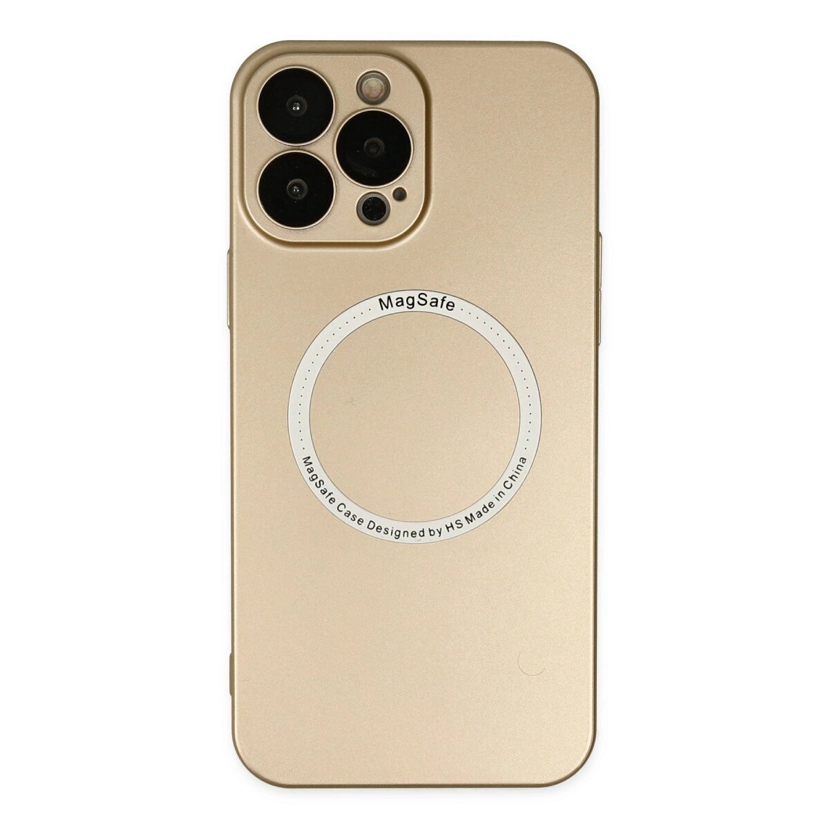 Apple İphone 14 Pro Max Kılıf Jack Magneticsafe Lens Silikon - Gold Apple İphone 14 Pro Max Kılıf Jack Magneticsafe Lens Silikon - Gold