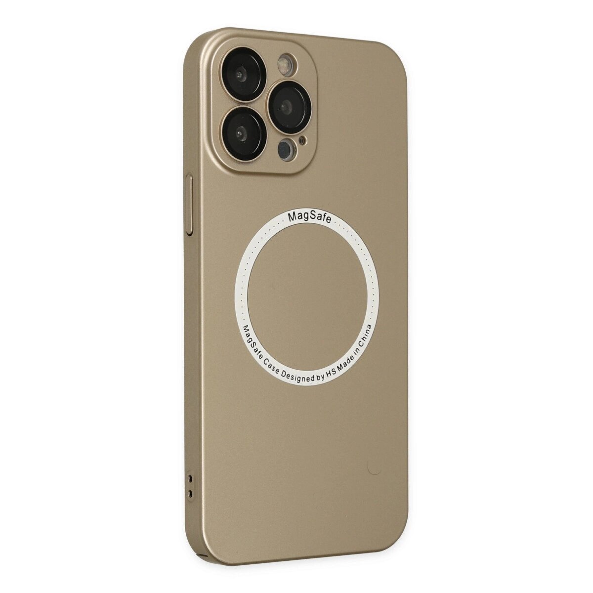 Apple İphone 14 Pro Max Kılıf Jack Magneticsafe Lens Silikon - Gold Apple İphone 14 Pro Max Kılıf Jack Magneticsafe Lens Silikon - Gold
