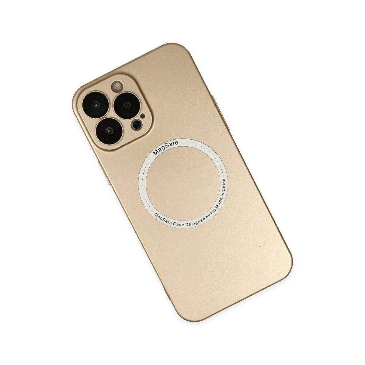Apple İphone 14 Pro Max Kılıf Jack Magneticsafe Lens Silikon - Gold Apple İphone 14 Pro Max Kılıf Jack Magneticsafe Lens Silikon - Gold